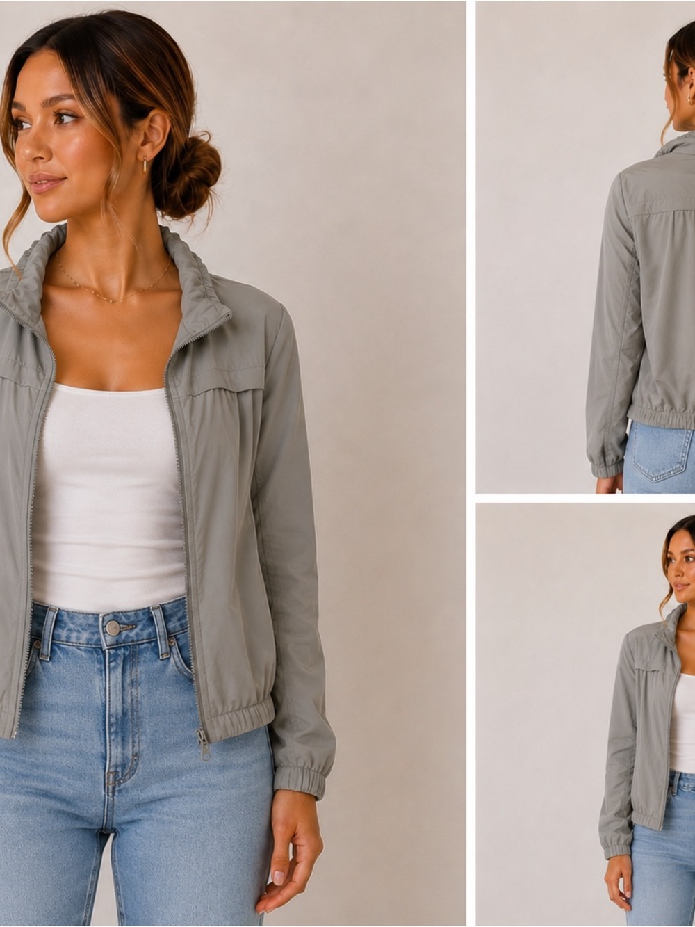 Zella Light Gray  Jacket